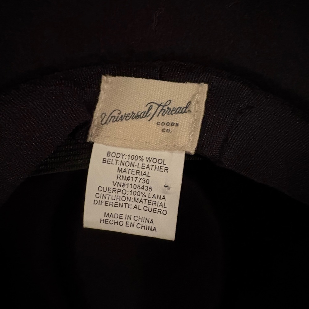 Universal Thread Black Wide-Brim Hat - Picture 4 of 4